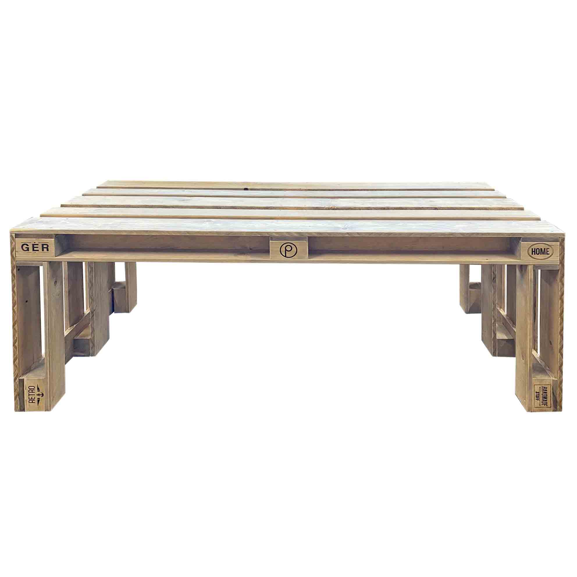 Palettenmöbel Esstisch - Lounge Tisch "CARRARA" 120 - 200 cm