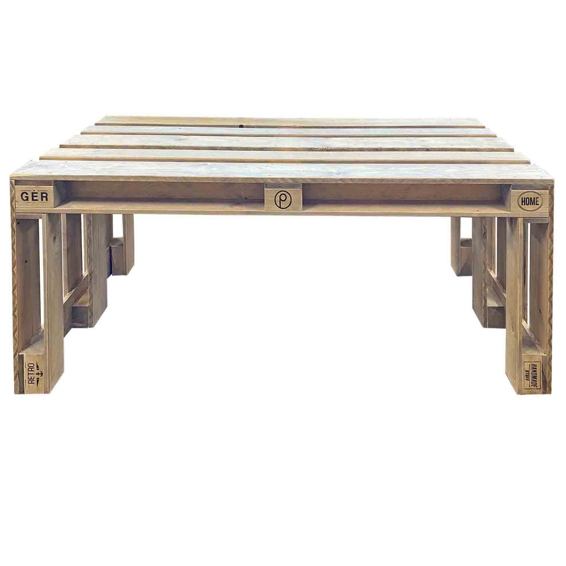 Palettenmöbel:  Esstisch - Lounge Tisch "CARRARA" 120 - 200 cm
