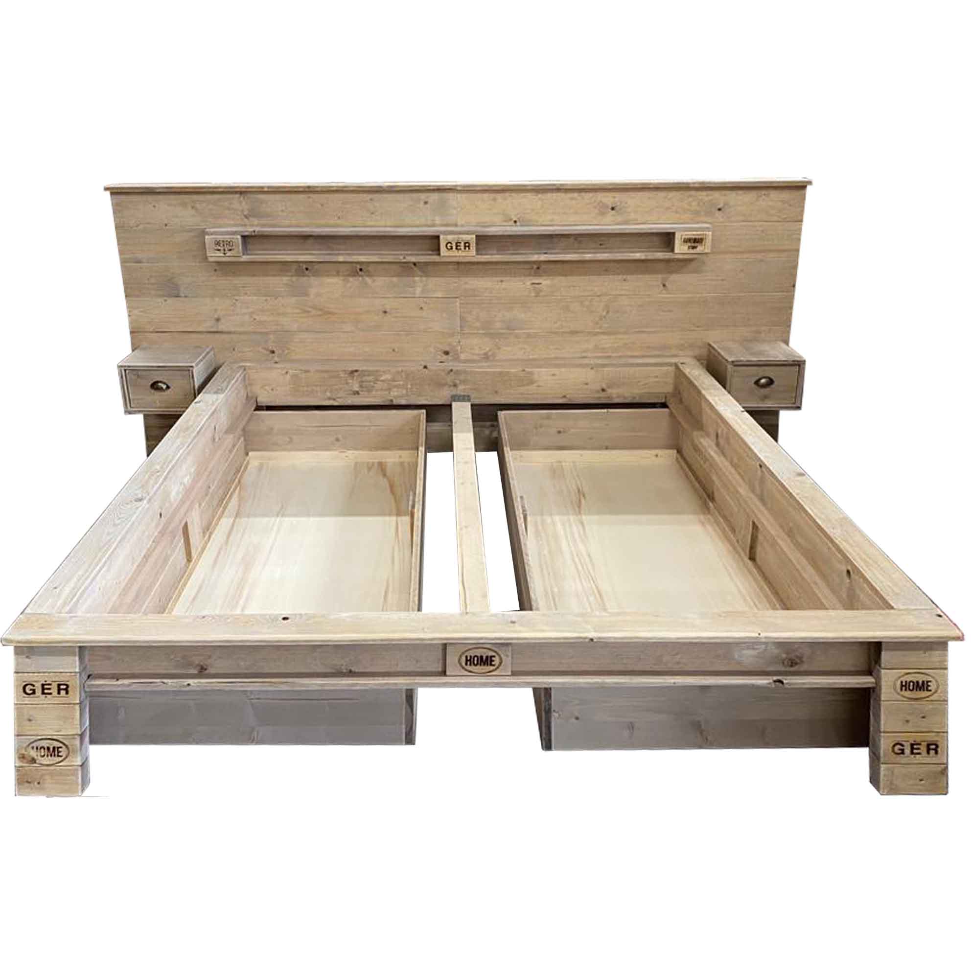 Palettenmöbel Bett "BORA-BORA"