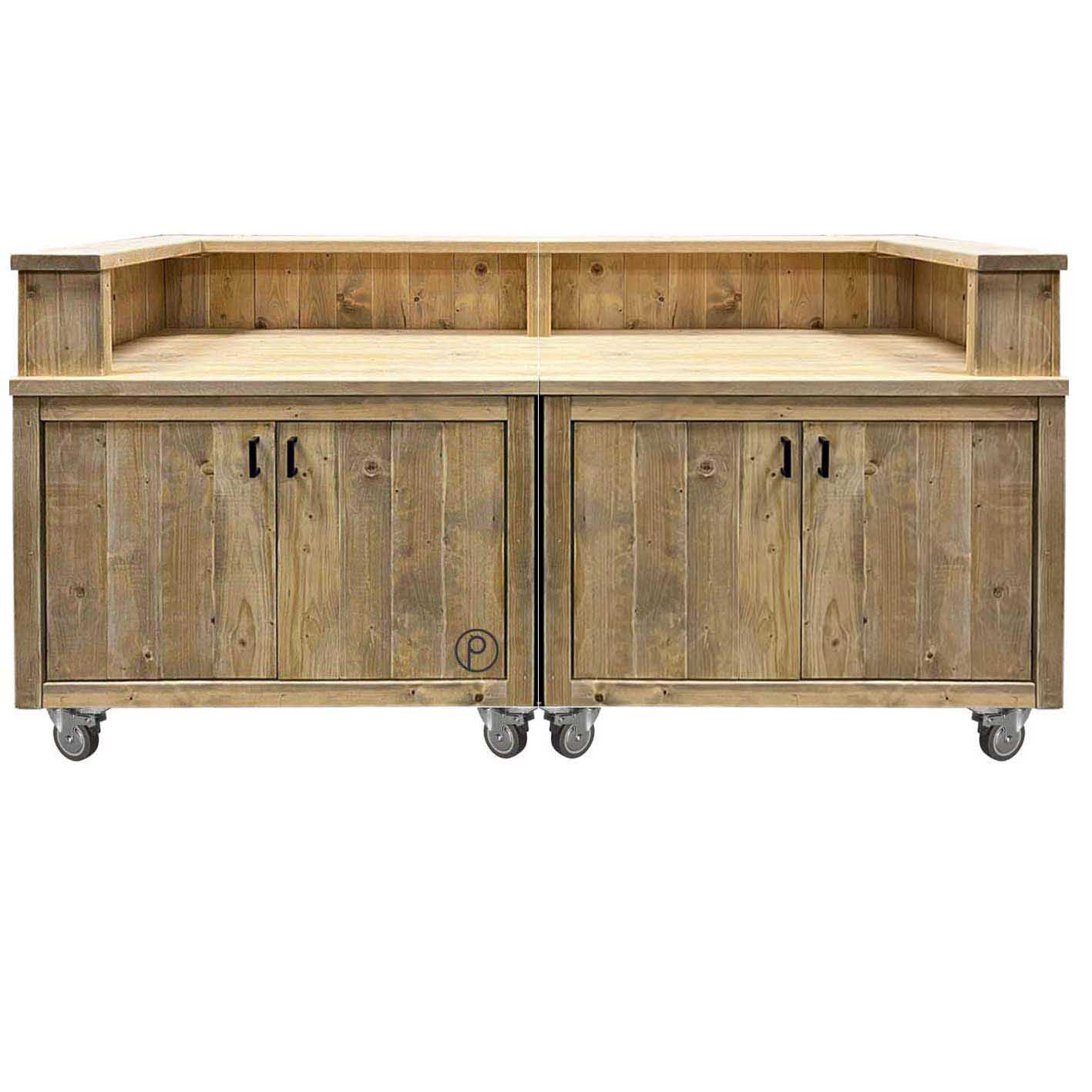 Bauholz Style: Grilltisch - Outdoorküche - Bar - Tresen - "PERTHONE WOOD-2L" Bauholz Style: Grilltisch - Outdoorküche - Bar - Tresen - "PERTHONE WOOD-2L"