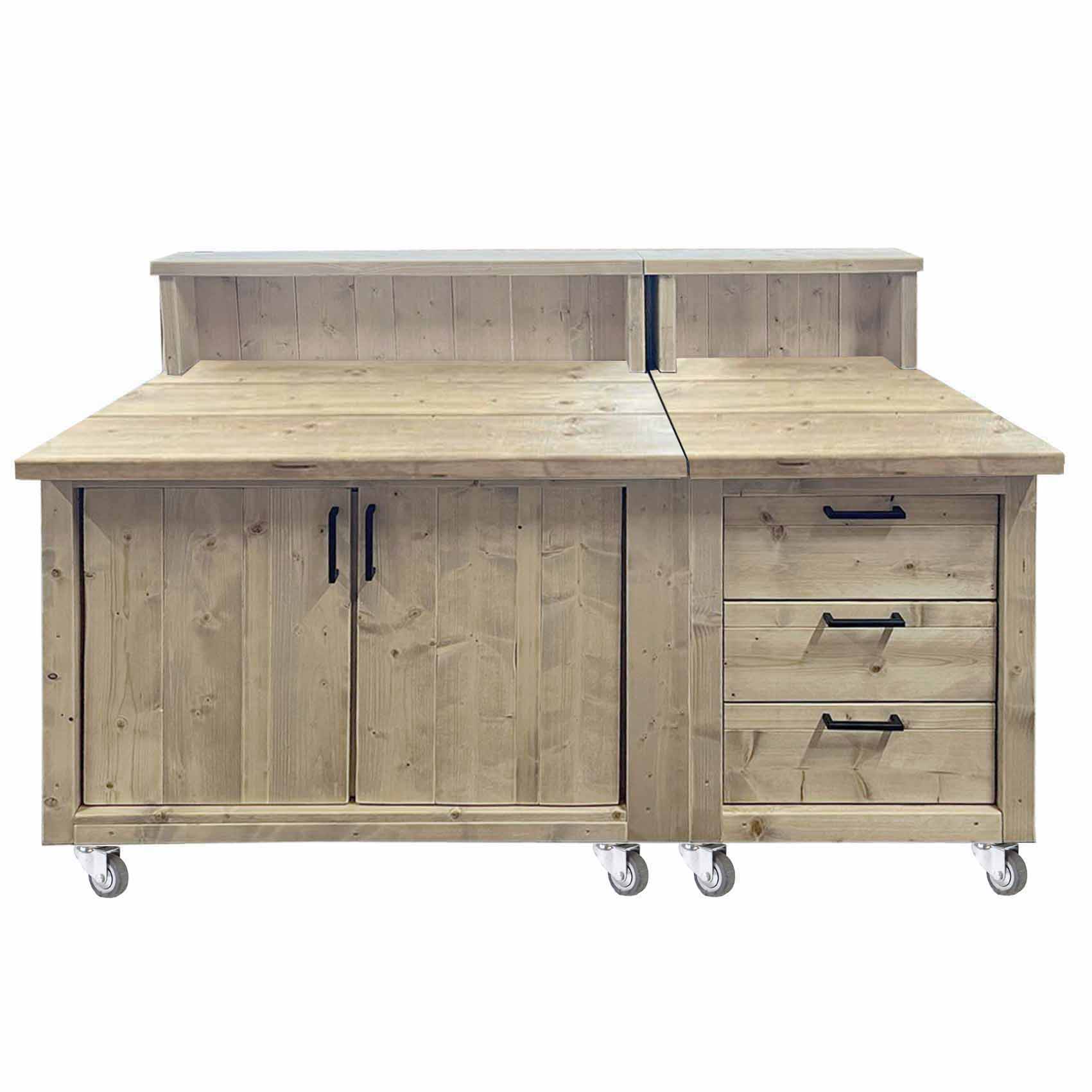 Bauholz Style: Grilltisch - Outdoorküche - Bar - Tresen - "PERTHONE WOOD-TWO TOP"