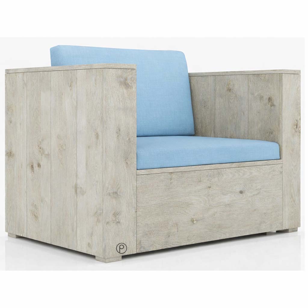 Bauholzmöbel Stil: XL Lounge Sessel / Garten Sessel  "ESQUINZO"