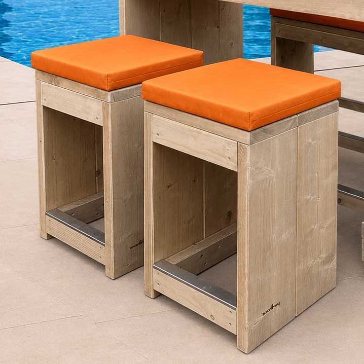Bauholzmöbel Stil:  Barhocker  "BRINDISI"