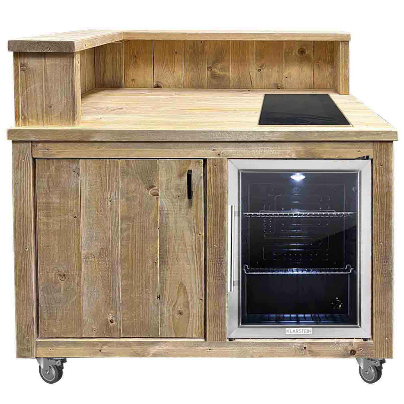 Bauholz Style: Grilltisch - Outdoorküchen - Kühlschrank Modul - "PERTHONE KITCHEN - K&K"