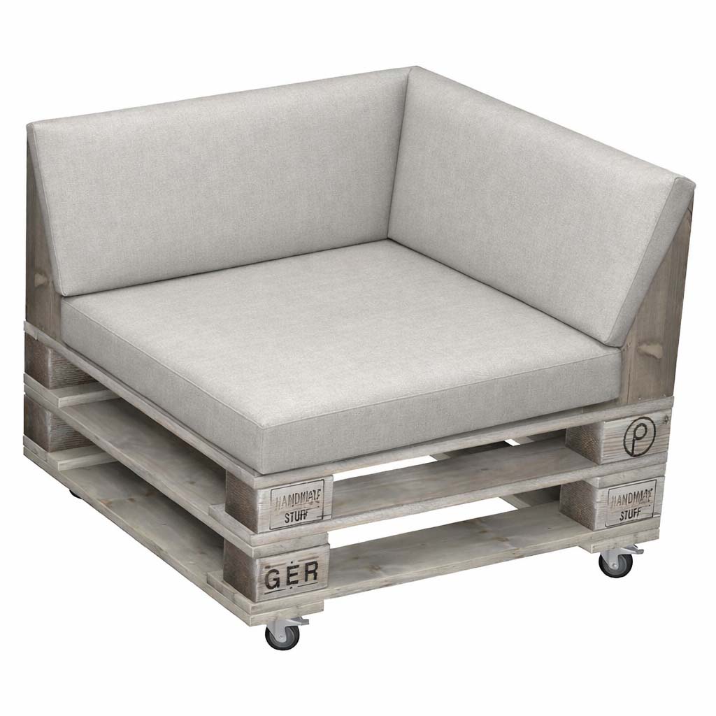 Palettenmöbel: Paletten Sofa, Lounge-Sofa, Eck-Modul "PERTHONE LE1"