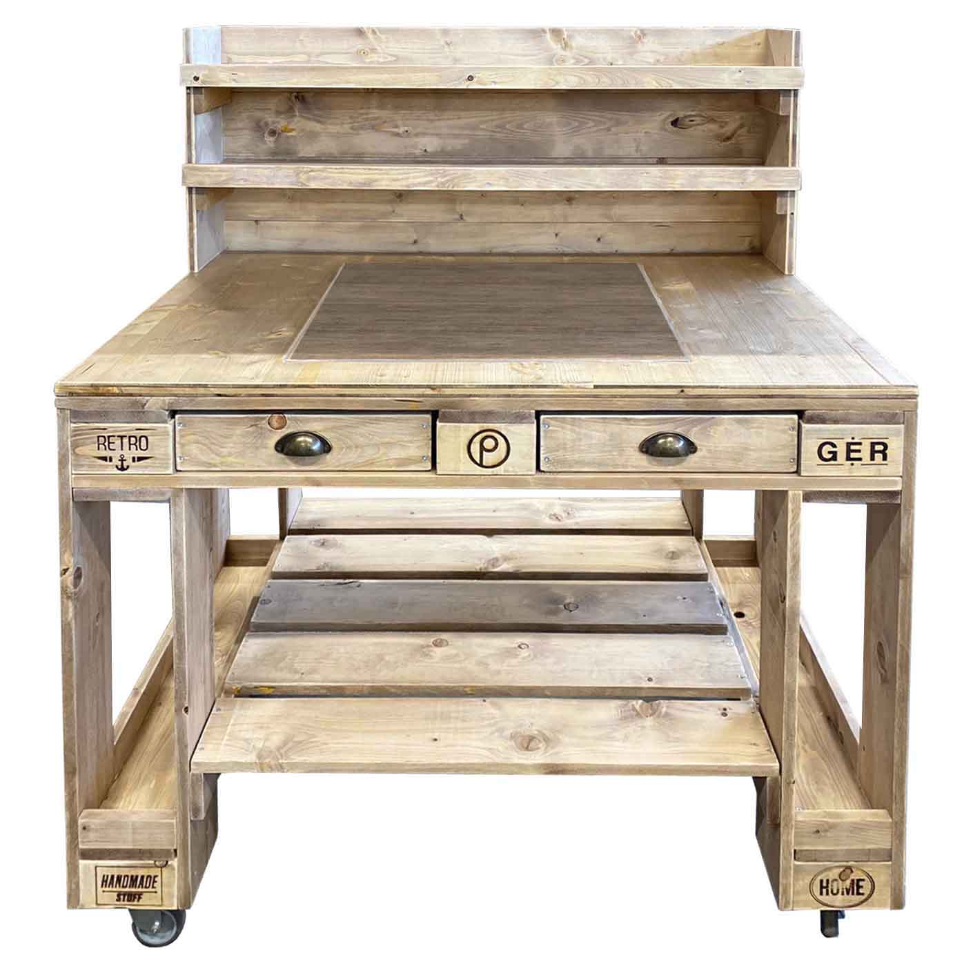 Palettenmöbel Style: Outdoorküche - Grilltisch - BBQ Möbel - Grillstation  "PERTHONE-PREMIUM"