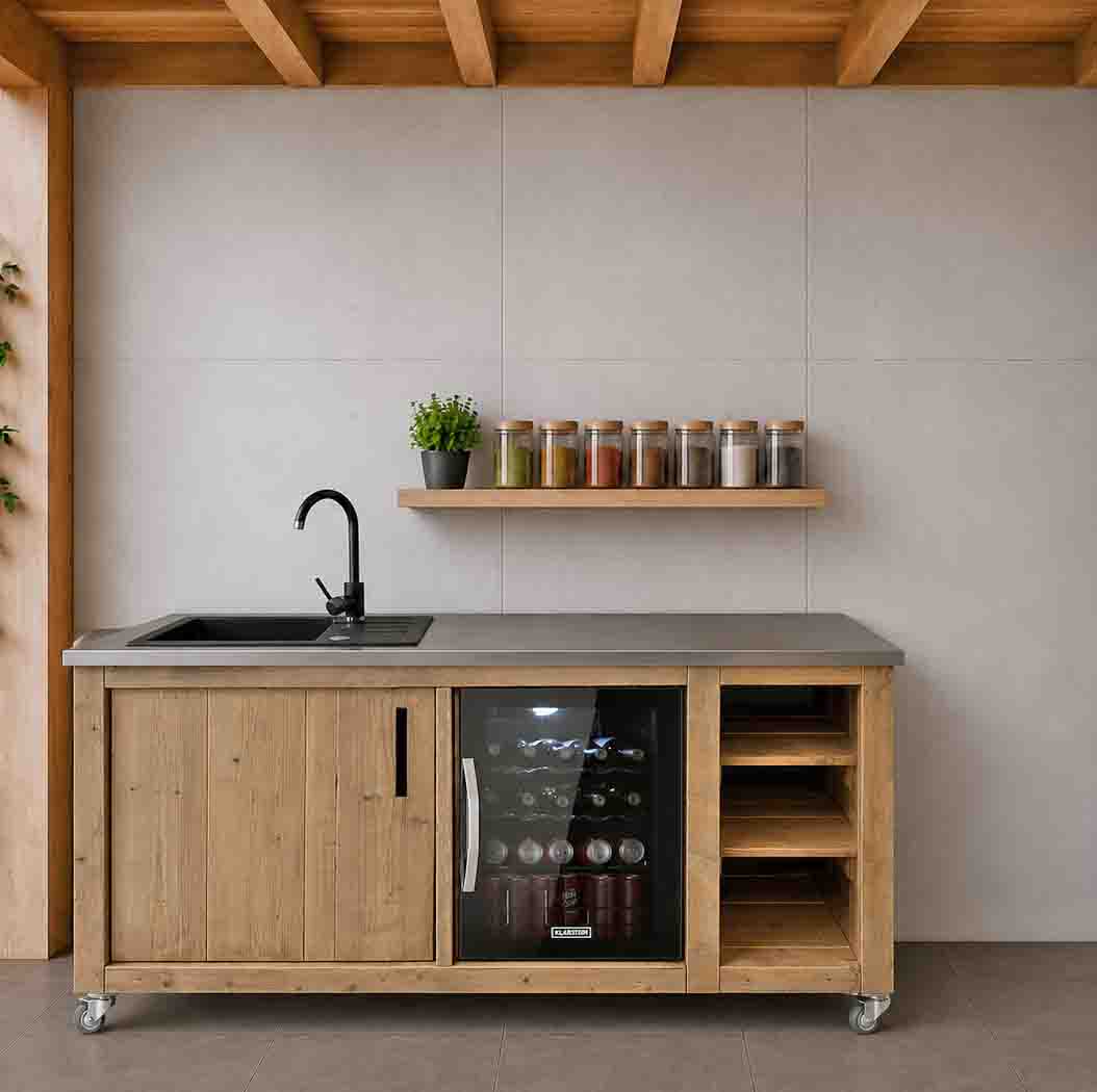Bauholz Style: Grilltisch - Outdoorküche - Bar - Tresen - "PERTHONE-B27"