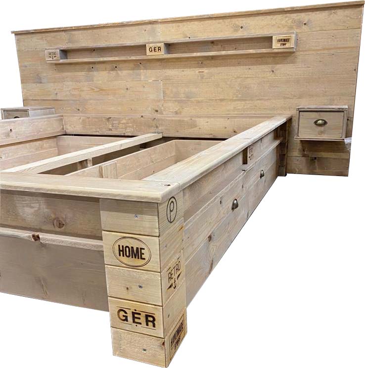 Palettenmöbel Bett "BORA-BORA"