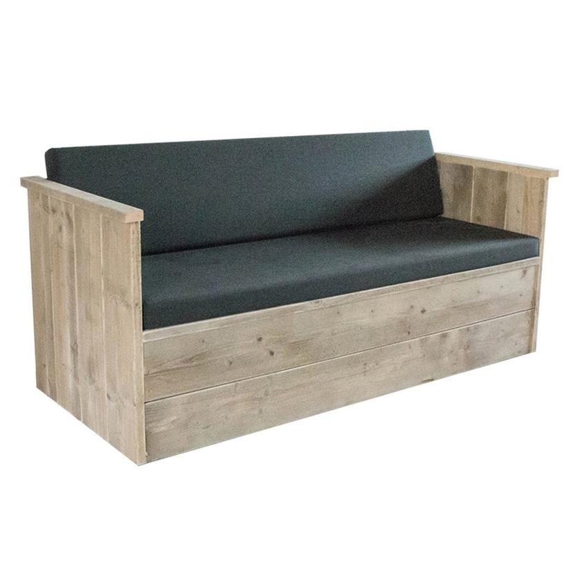 Bauholz - Hohe Loungebank, Gartenbank  "EL PAGADOR"  200 - 300 cm