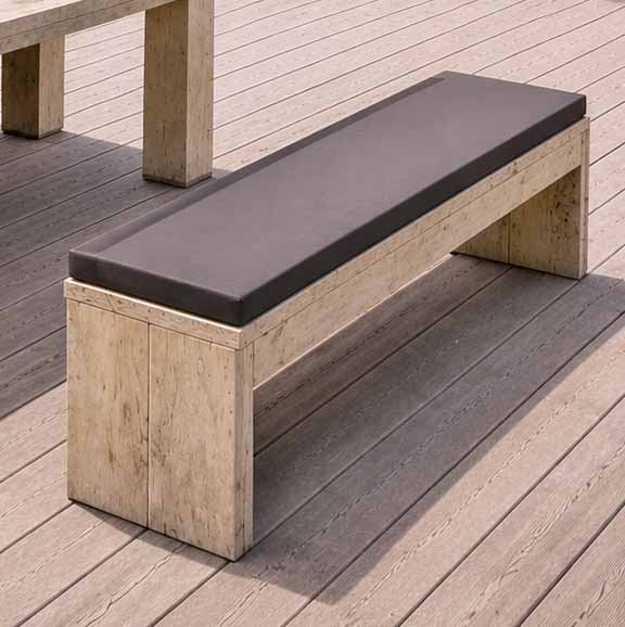 Bauholzmöbel Stil: Sitzbank - Loungebank - Bauholz "RAVENNA"