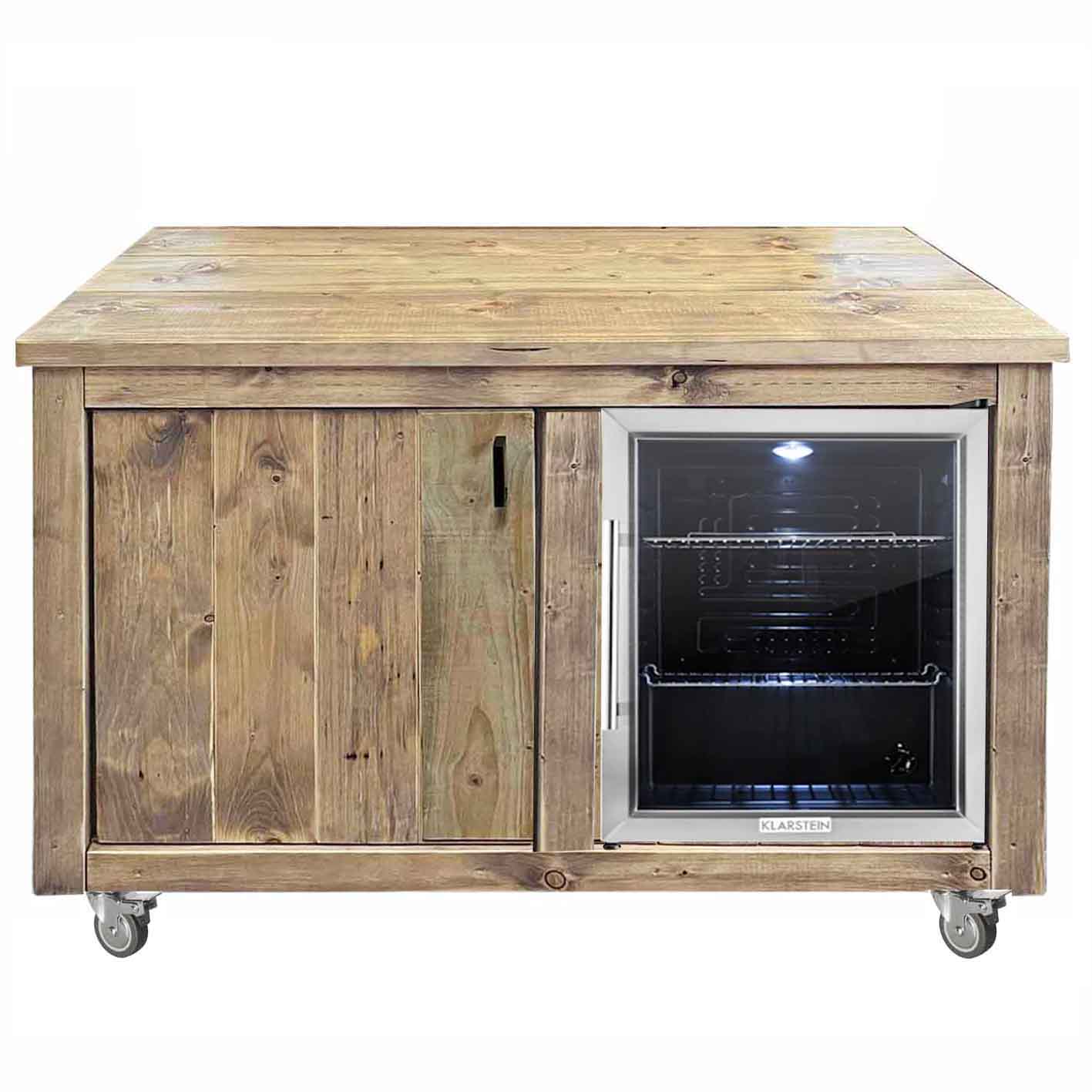 Bauholz Style: Grilltisch - Outdoorküchen - Kühlschrank Modul - "PERTHONE KITCHEN"